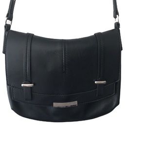 Nine West Black Faux Leather Crossbody bag